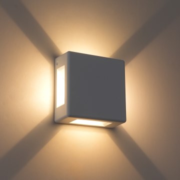 Brilagi - LED Außenwandleuchte QUADRAY LED/6W/230V weiß IP54