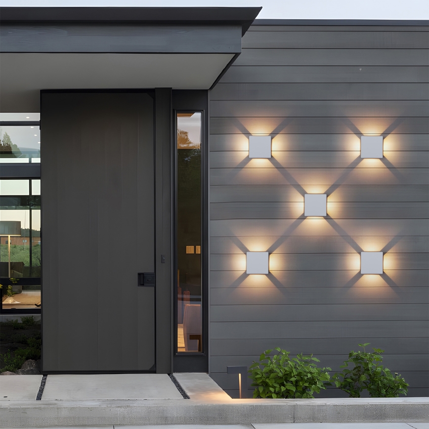 Brilagi - LED Außenwandleuchte QUADRAY LED/6W/230V weiß IP54