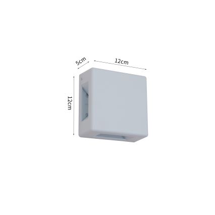 Brilagi - LED Außenwandleuchte QUADRAY LED/6W/230V weiß IP54
