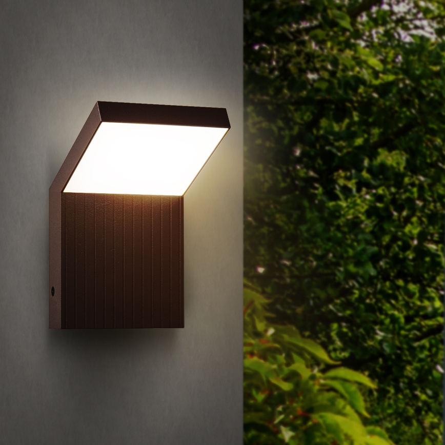 BRILAGI - LED Außenwandleuchte RIANO LED/8W/230V braun IP65