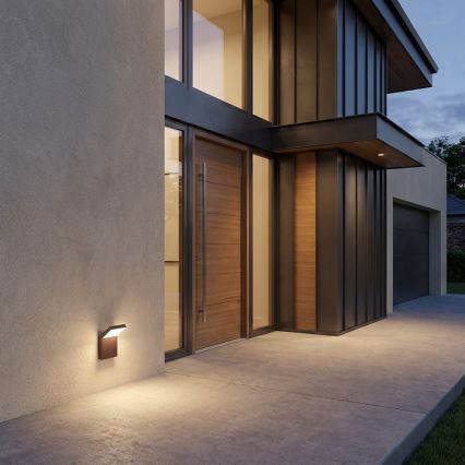 BRILAGI - LED Außenwandleuchte RIANO LED/8W/230V braun IP65
