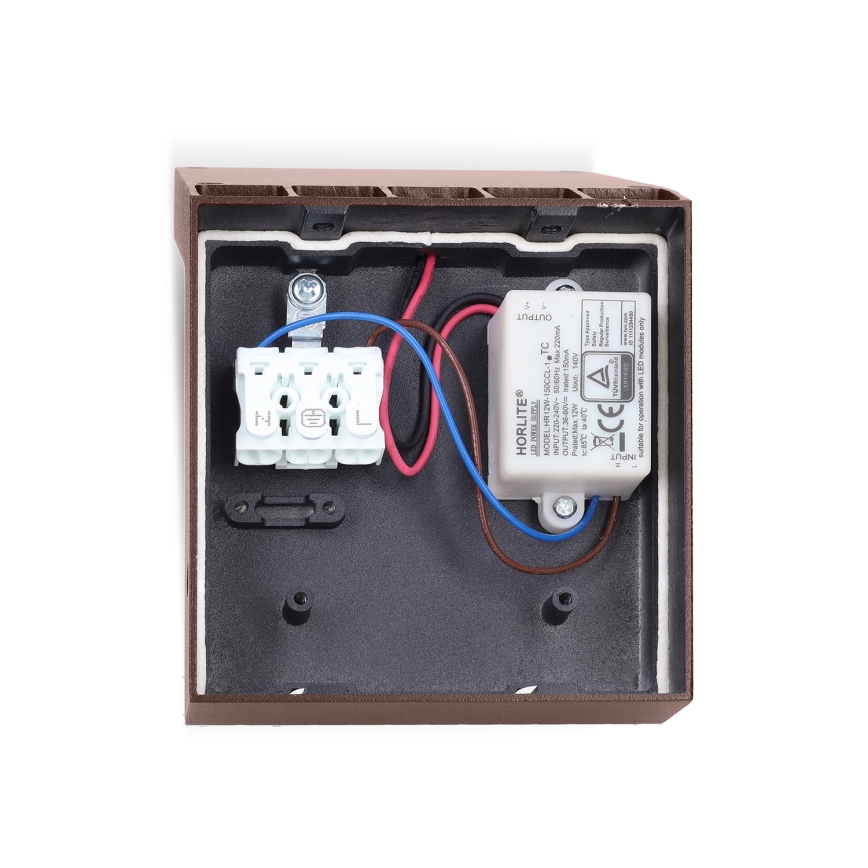 BRILAGI - LED Außenwandleuchte RIANO LED/8W/230V braun IP65
