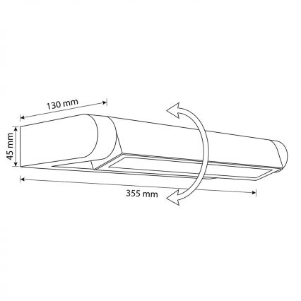 Brilagi - LED-Außenwandleuchte SALERNO LED/12W/230V 35,5 cm anthrazit IP65