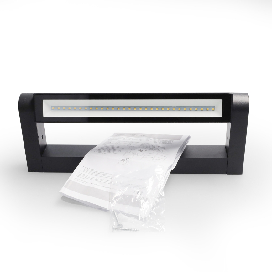 Brilagi - LED-Außenwandleuchte SALERNO LED/12W/230V 35,5 cm schwarz IP65