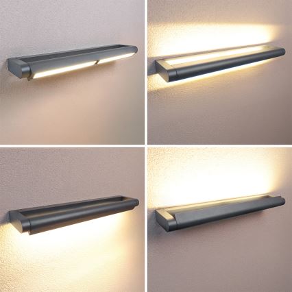 Brilagi - LED-Außenwandleuchte SALERNO LED/24W/230V 66 cm Anthrazit IP65