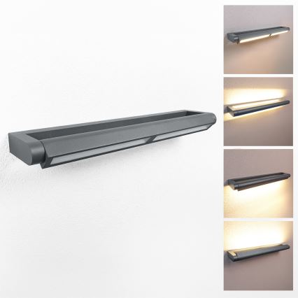 Brilagi - LED-Außenwandleuchte SALERNO LED/24W/230V 66 cm Anthrazit IP65