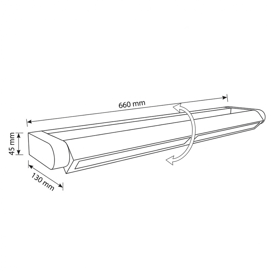 Brilagi - LED-Außenwandleuchte SALERNO LED/24W/230V 66 cm Anthrazit IP65
