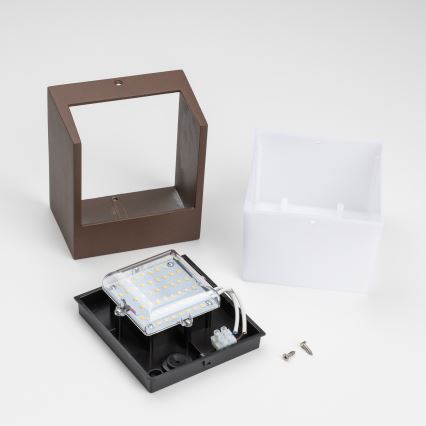 BRILAGI - LED-Außenwandleuchte TERNI LED/12W/230V braun IP44