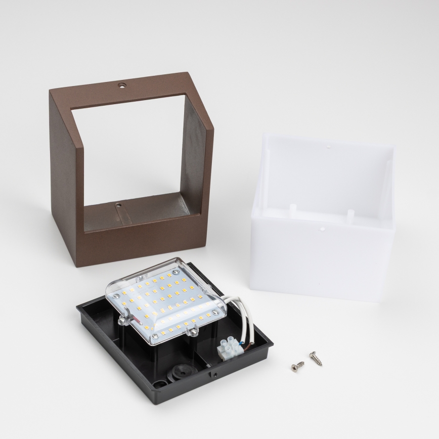 BRILAGI - LED-Außenwandleuchte TERNI LED/12W/230V braun IP44