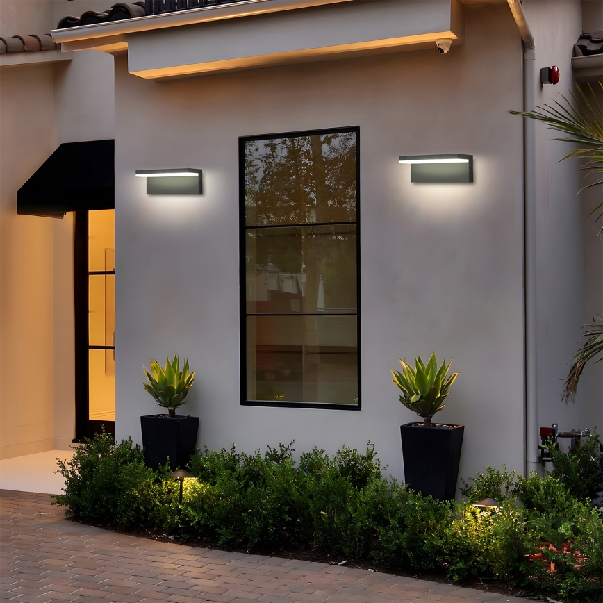 Brilagi - LED Außenwandleuchte TESSI LED/10W/230V Anthrazit IP54