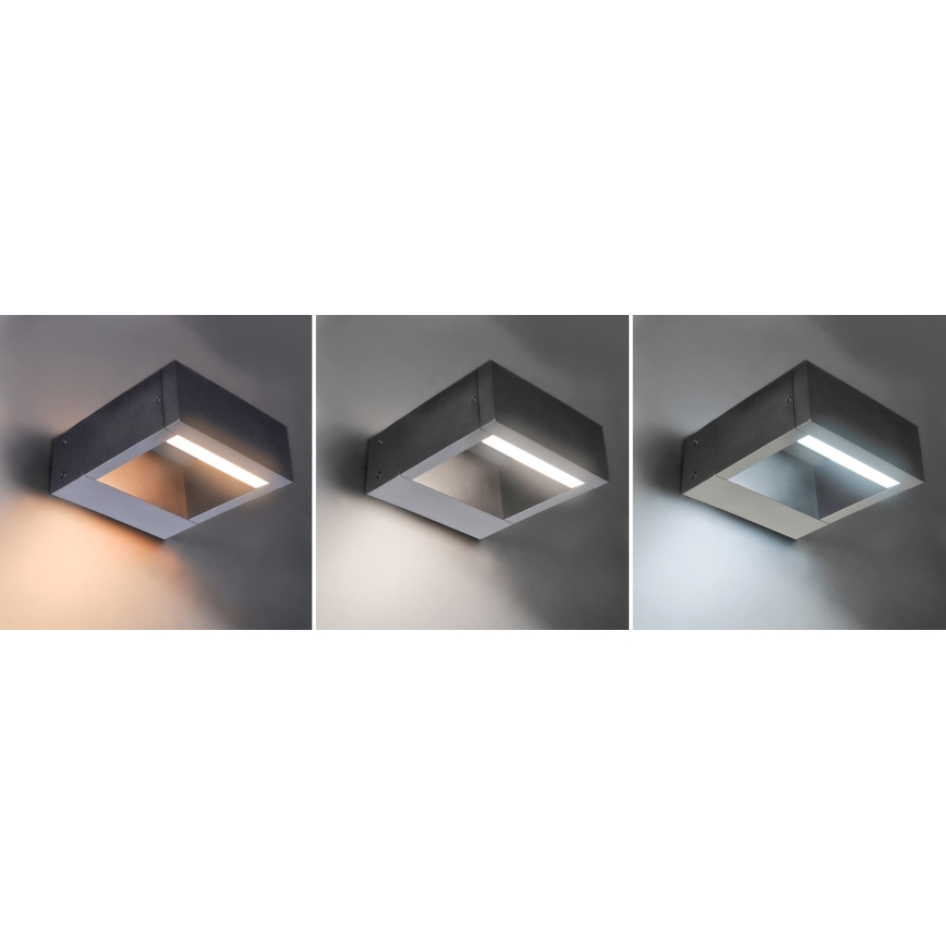 Brilagi - LED-Wandleuchte für den Außenbereich RAGUSA LED/7W/230V 3000/4000/6000K anthrazit IP54