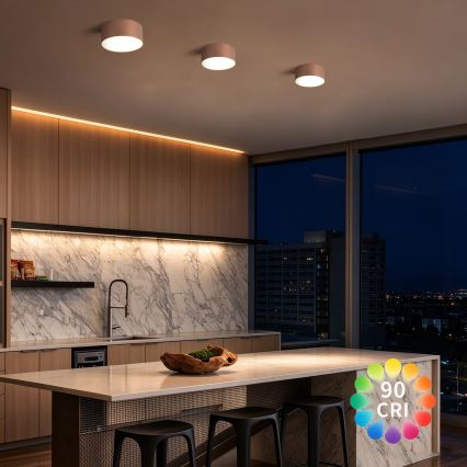 BRILAGI - LED Badezimmer-Deckenleuchte FORIS LED/14W/230V Ø 12 cm bronzefarben IP44