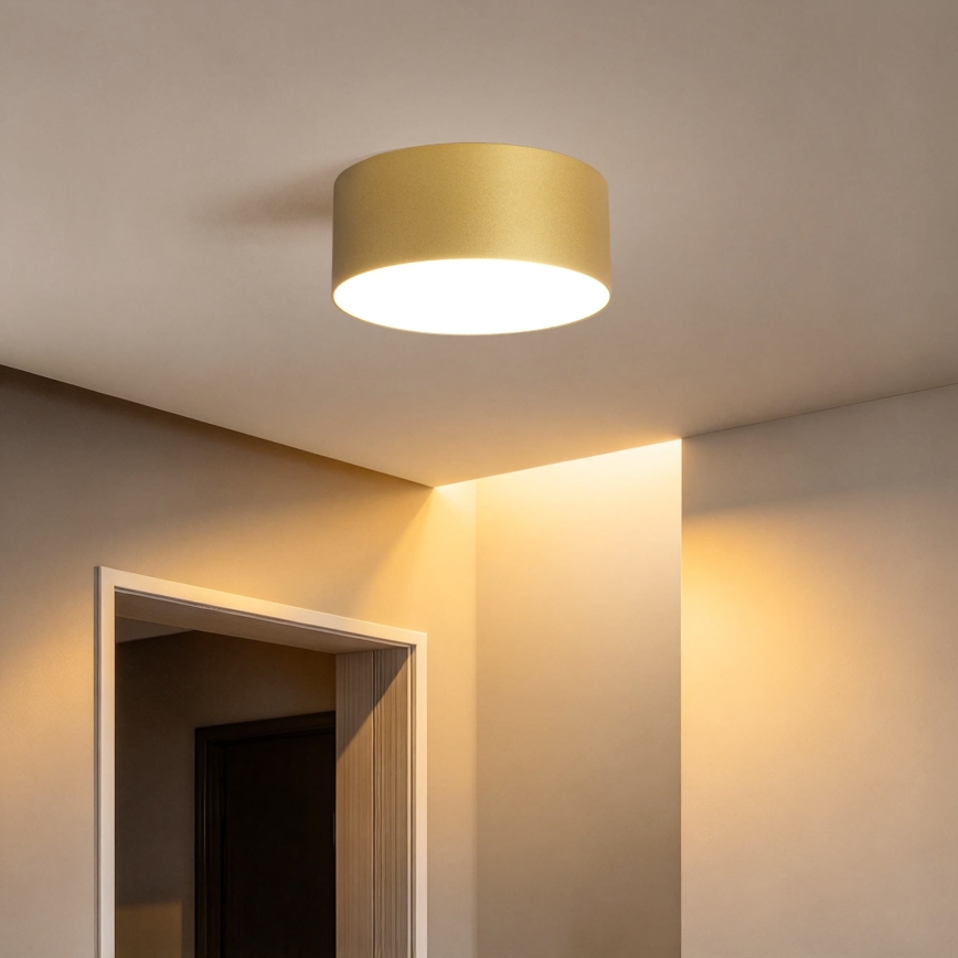 BRILAGI - LED Badezimmer-Deckenleuchte FORIS LED/20W/230V Ø 15 cm goldfarben IP44