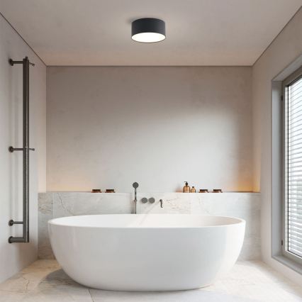 Brilagi - LED-Badezimmer-Deckenleuchte FORIS LED/20W/230V Ø 15 cm schwarz IP44