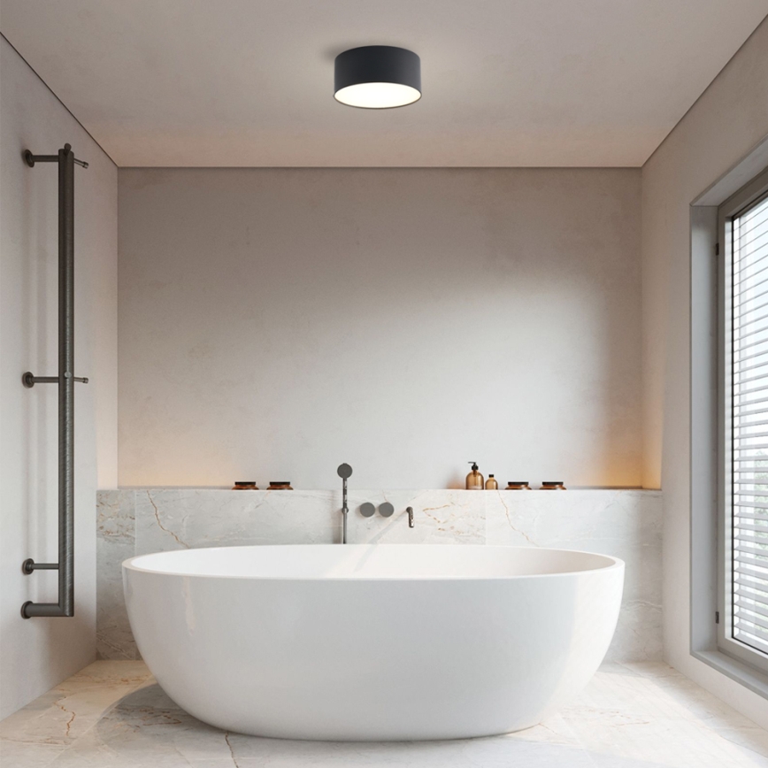 Brilagi - LED-Badezimmer-Deckenleuchte FORIS LED/20W/230V Ø 15 cm schwarz IP44