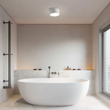 Brilagi - LED-Badezimmer-Deckenleuchte FORIS LED/9W/230V Ø 9 cm weiß IP44