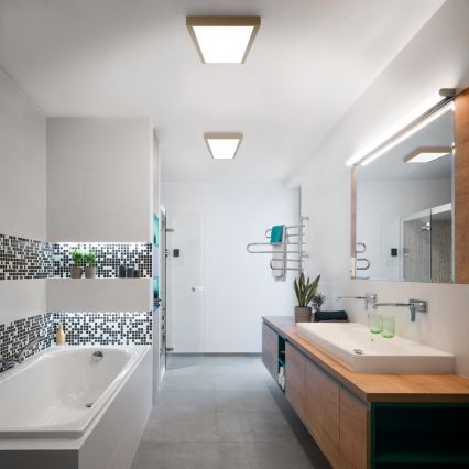 Brilagi - LED-Deckenleuchte für Badezimmer FRAME LED/50W/230V 120x30 cm IP44 beige