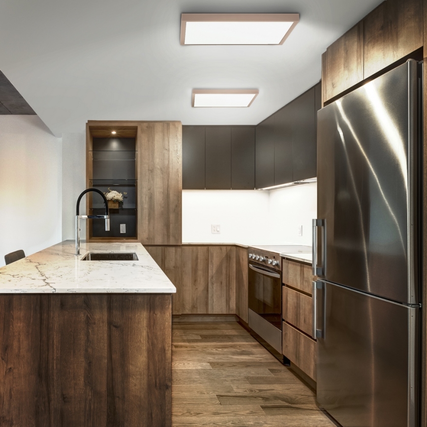 Brilagi - LED-Badezimmer-Deckenleuchte FRAME LED/50W/230V 60x60 cm IP44 beige