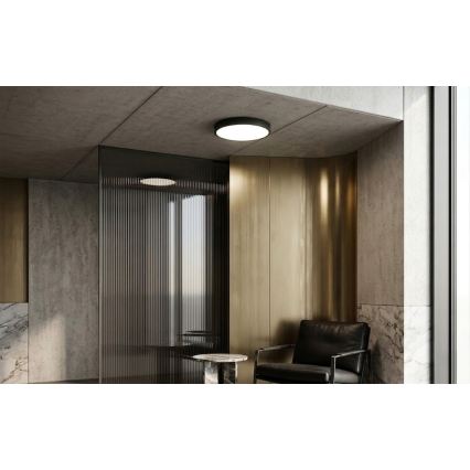 BRILAGI - LED-Badezimmer-Deckenleuchte mit Sensor ZENNA LED/24W/230V Ø 35 cm IP44 schwarz