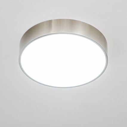 Brilagi - LED Badezimmer-Deckenleuchte POOL LED/24W/230V 3000/4000/5500K Ø 30 cm IP54 mattchrom