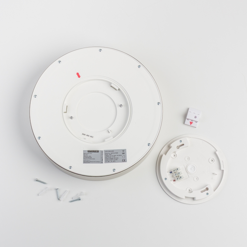 Brilagi - LED Badezimmer-Deckenleuchte POOL LED/24W/230V 3000/4000/5500K Ø 30 cm IP54 mattchrom