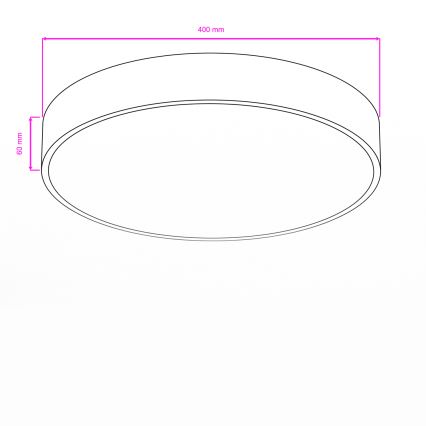 Brilagi - LED-Badezimmer-Deckenleuchte POOL LED/36W/230V 3000/4000/5500K Ø 40 cm IP54 Bronze