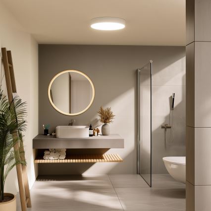 Brilagi - LED-Badezimmer-Deckenleuchte POOL LED/36W/230V 3000/4000/5500K Ø 40 cm IP54 weiß