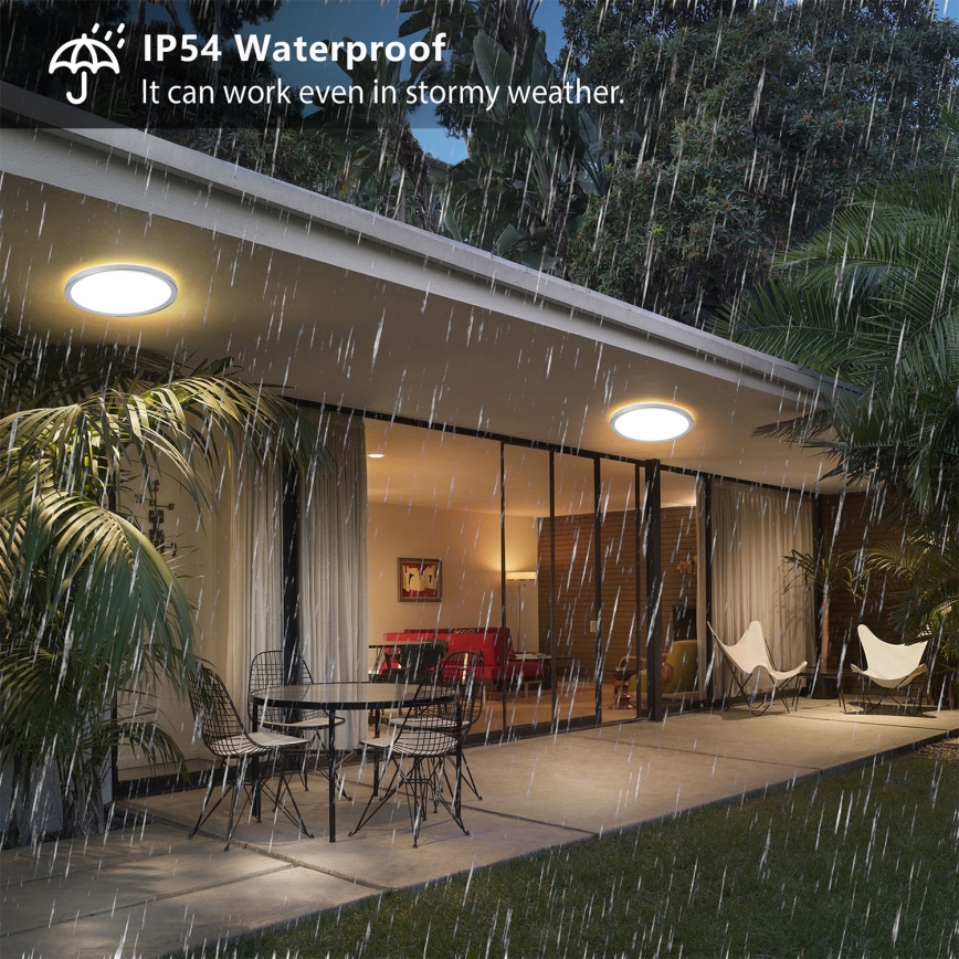 Brilagi - LED-Badezimmer-Deckenleuchte ULTRA SLIM LED/12W/230V Ø 22,5 cm silber IP54