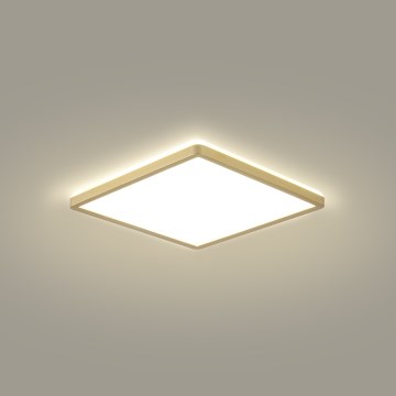 Brilagi - LED Badezimmer-Deckenleuchte ULTRA SLIM LED/18W/230V 30x30 cm goldfarben IP54