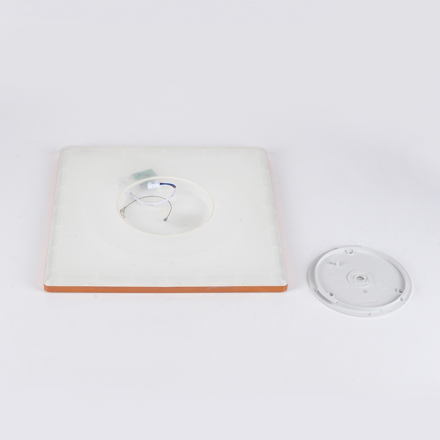 Brilagi - LED Badezimmer-Deckenleuchte ULTRA SLIM LED/24W/230V 42x42 cm Roségold IP54