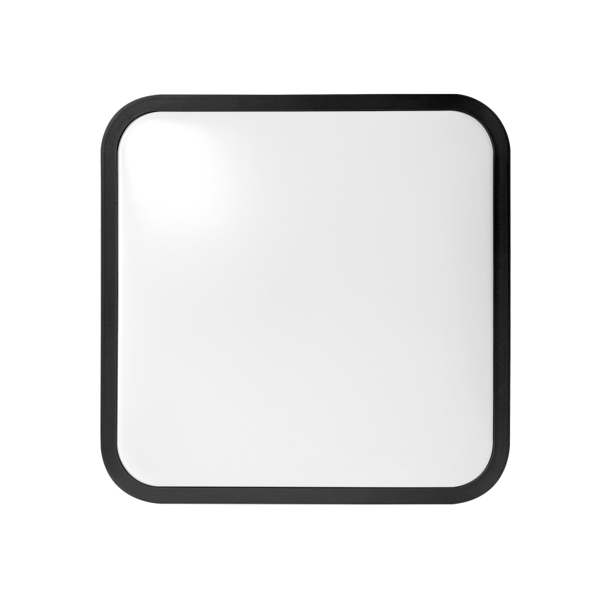 Brilagi - ZENNA LED-Badezimmer-Deckenleuchte, 18 W/230 V, 28,5 x 28,5 cm, IP44, schwarz