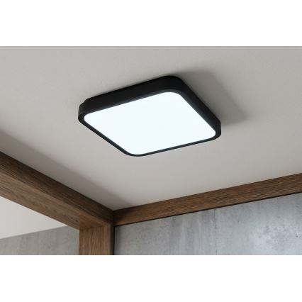 BRILAGI - LED Badezimmer-Deckenleuchte ZENNA LED/24W/230V 34,5x34,5 cm IP44 schwarz