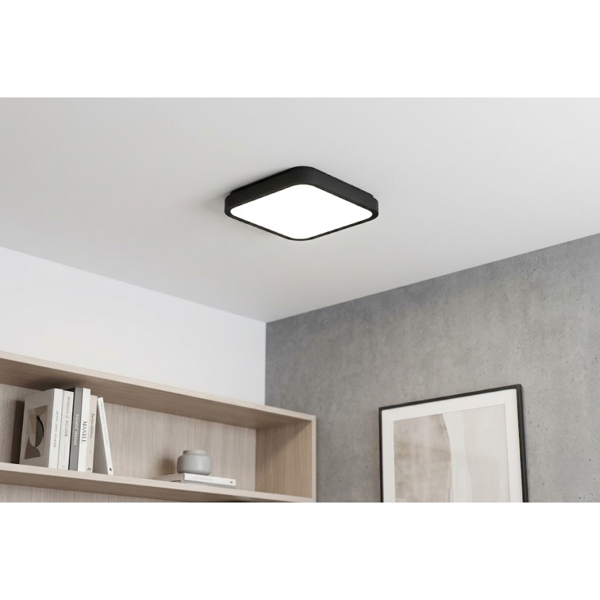 BRILAGI - LED Badezimmer-Deckenleuchte ZENNA LED/36W/230V 41x41 cm IP44 schwarz