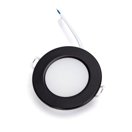 Brilagi - LED Badezimmer-Einbauleuchte LED/4,8W/230V 4000K schwarz IP65