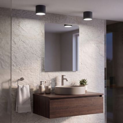 BRILAGI - LED Badezimmer-Spot SMOOTH 1xGX53/15W/230V 60x82 mm schwarz IP54