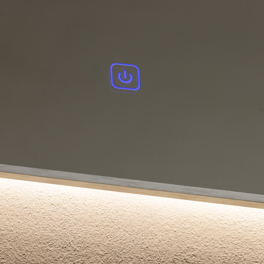 Brilagi - LED-Badezimmerspiegel DESIO LED/24W/230V 60x60 cm silber IP44 CRI 90 dimmbar + CCT