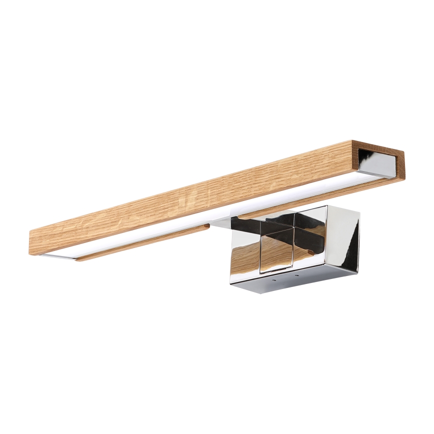 Brilagi - LED-Spiegelleuchte für Badezimmer, 3-in-1 WOODY MIRROR LED/8W/230V 40 cm IP44 hochglanzchrom/Eiche