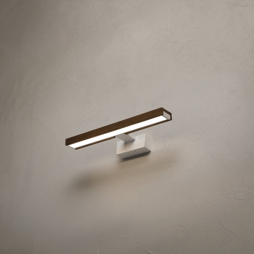 Brilagi - LED-Badezimmer-Spiegelleuchte 3-in-1 WOODY MIRROR LED/8W/230V 40 cm IP44 weiß/Eiche