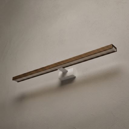Brilagi - LED-Spiegelleuchte WOODY MIRROR 3-in-1 für Badezimmer LED/15W/230V 80 cm IP44 weiß/Eiche/Nussbaum