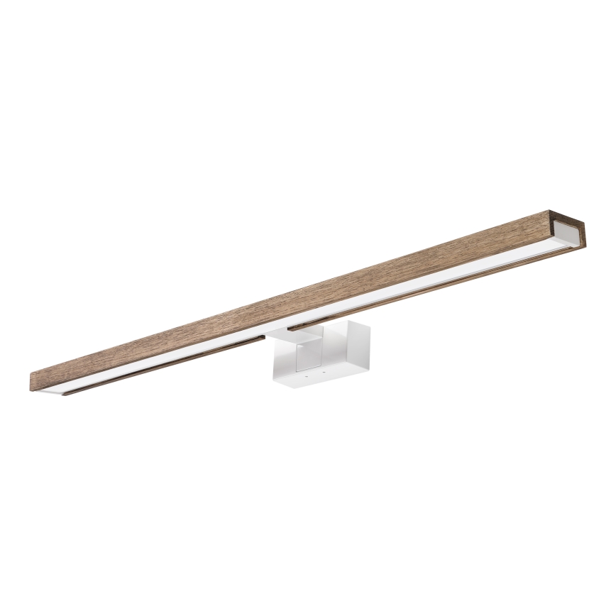 Brilagi - LED-Spiegelleuchte WOODY MIRROR 3-in-1 für Badezimmer LED/15W/230V 80 cm IP44 weiß/Eiche/Nussbaum