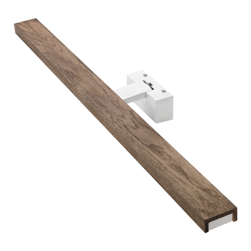 Brilagi - LED-Spiegelleuchte WOODY MIRROR 3-in-1 für Badezimmer LED/15W/230V 80 cm IP44 weiß/Eiche/Nussbaum