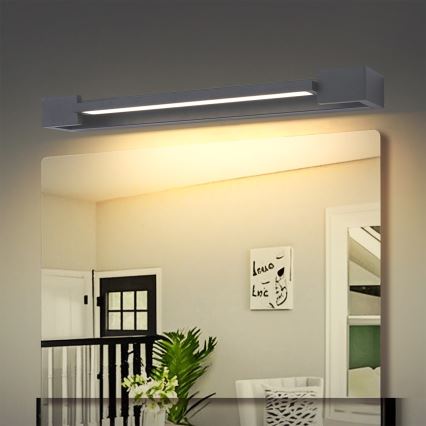 Brilagi - LED-Badezimmer-Spiegelleuchte AQUA LINE LED/12W/230V 45 cm IP44 anthrazit CRI 90
