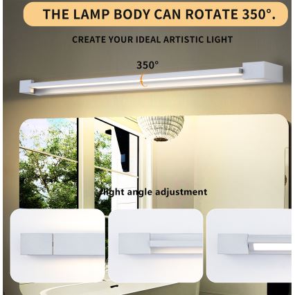 Brilagi - LED-Badspiegelleuchte AQUA LINE LED/24W/230V 90 cm IP44 matt-chrom CRI 90