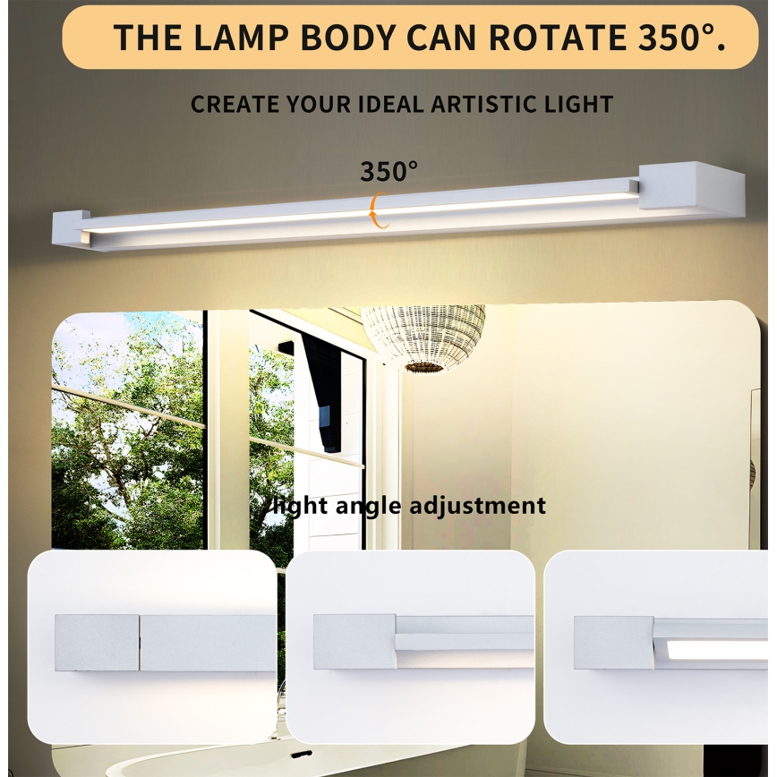 Brilagi - LED-Badspiegelleuchte AQUA LINE LED/24W/230V 90 cm IP44 matt-chrom CRI 90