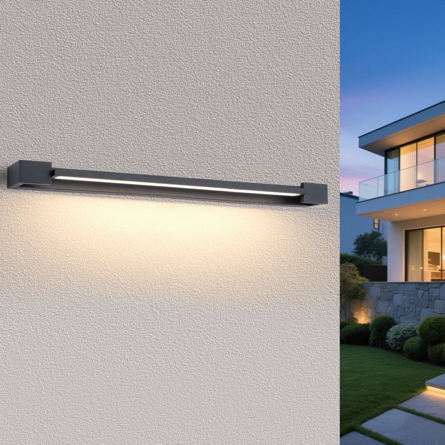 Brilagi - LED-Badezimmer-Spiegelbeleuchtung AQUA LINE LED/36W/230V 120 cm IP44 anthrazit CRI 90
