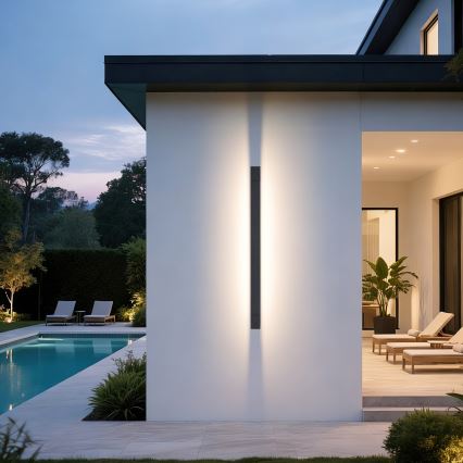 Brilagi - LED-Badezimmer-Spiegelbeleuchtung AQUA LINE LED/36W/230V 120 cm IP44 anthrazit CRI 90