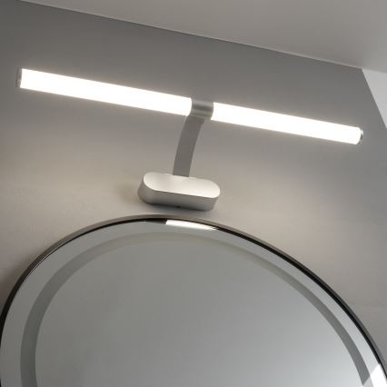 Brilagi - 2-in-1 LED-Badezimmer-Spiegelleuchte TUBEO LED/8W/230V 60 cm IP44 silberfarben
