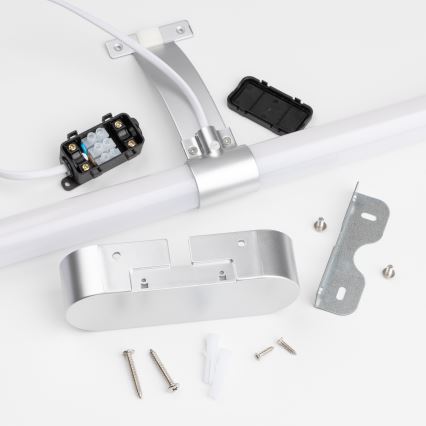 Brilagi - 2-in-1 LED-Badezimmer-Spiegelleuchte TUBEO LED/8W/230V 60 cm IP44 silberfarben