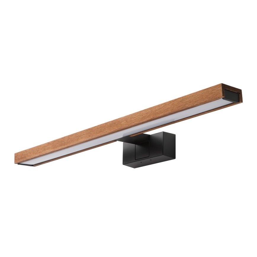 Brilagi - LED-Badspiegelbeleuchtung WOODY MIRROR 3-in-1 LED/12W/230V 60 cm IP44 Schwarz/Eiche/Kirsche
