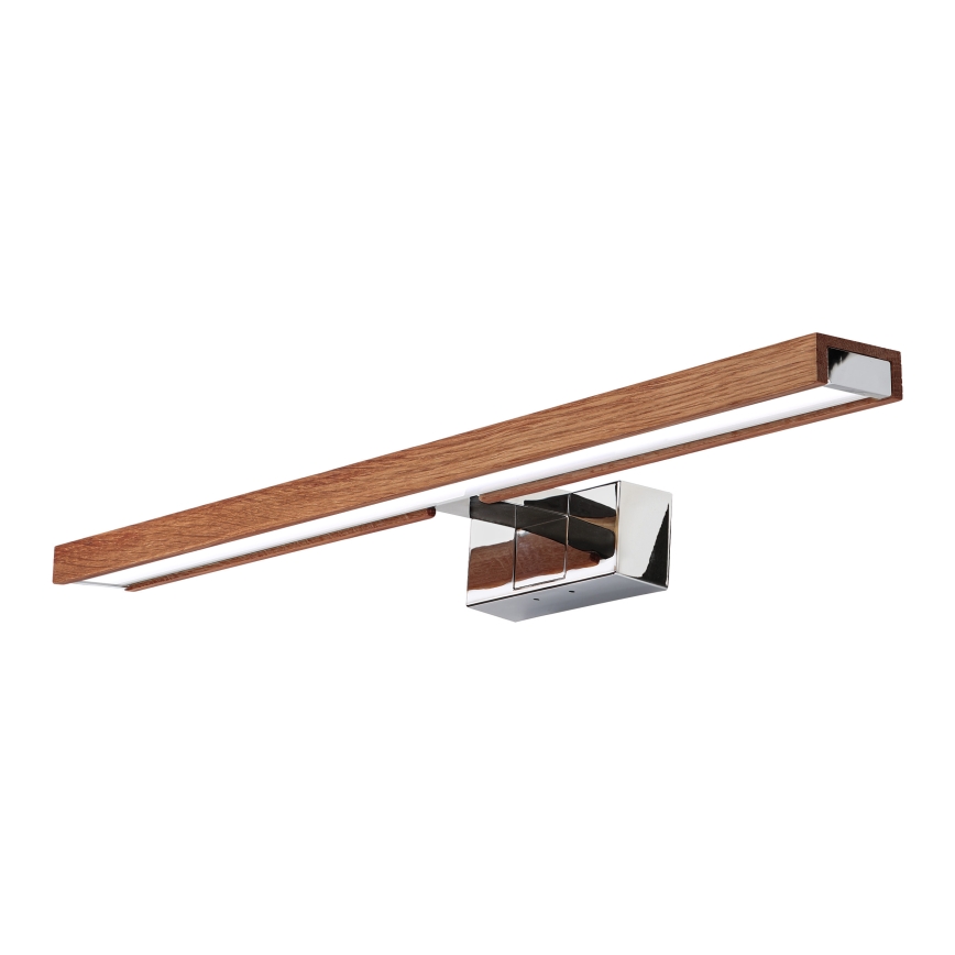 Brilagi - LED-Badspiegelleuchte WOODY MIRROR 3in1 LED/12W/230V 60 cm IP44 glänzender Chrom/Eiche/Kirsche